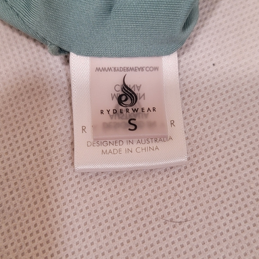 RYDERWEAR SINGLE STRAP TEAL SPORTS BRA (sz Small) - Picture 4 of 4